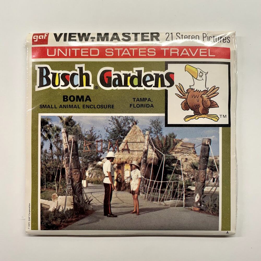 NEW SEALED View-Master 1970s US Travel Busch Gardens (A957)